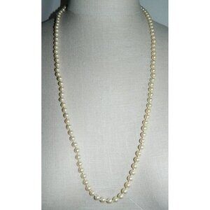 Vintage Marvella Gold Tone Champagne Glass Faux Pearl Necklace with Tags